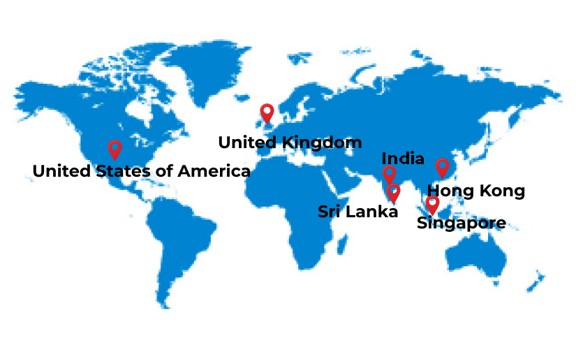 Bluechip Technologies Asia Locations Map